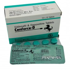 Cenforce-D  Sildenafil tab/100 mg+ Dapoxetine tab/60 mg 10 tab